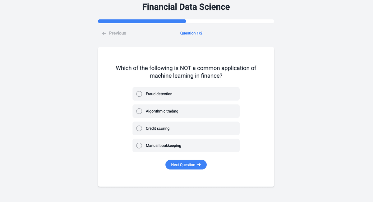 Example of a fun test question